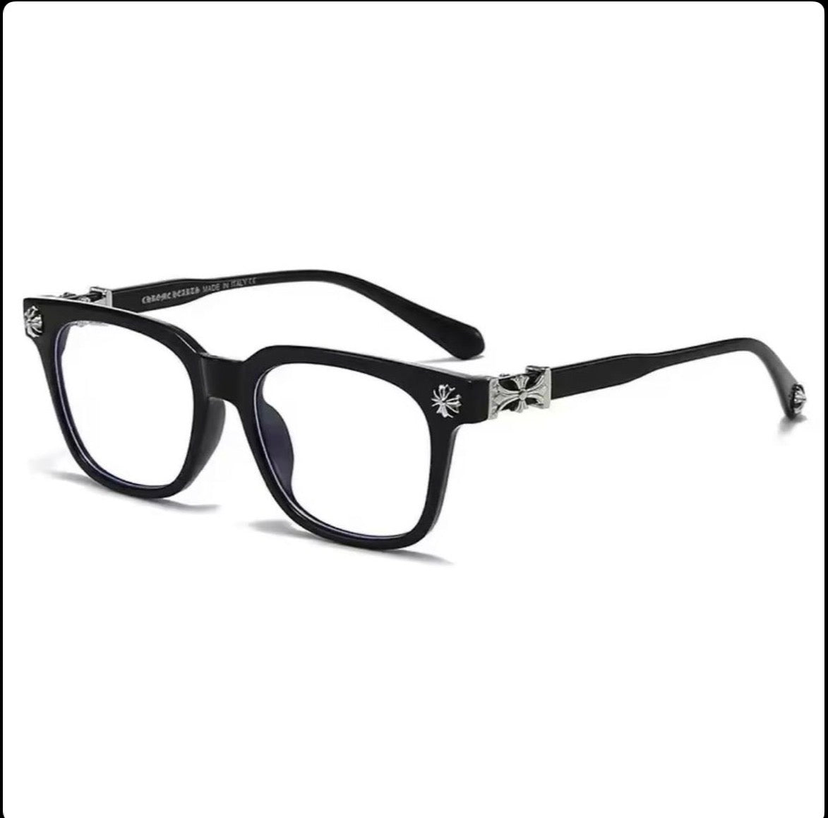 Chrome heart glasses